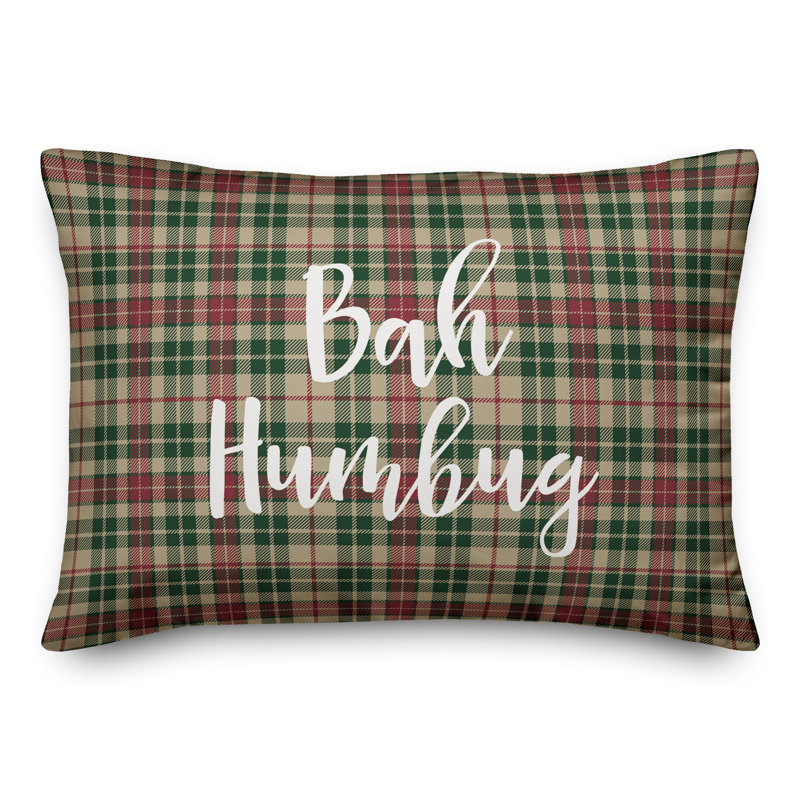  Coussin Bah Humbug in Tartan