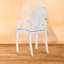 Modern Clear Plastic Dining Chair - Stackable Side Chair for Kitchen, Dining Room, Office and Indoor & Outdoor Use