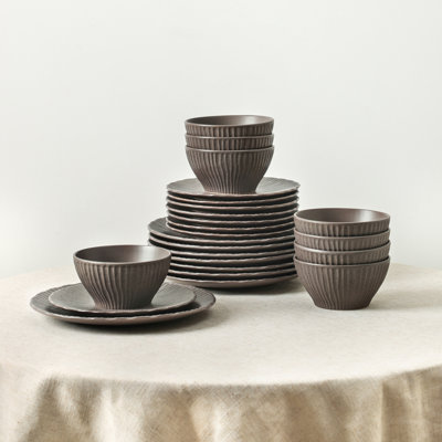 Stone Lain Arlo 24-Piece Dinnerware Set Stoneware