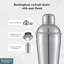 Buckingham 3 Pc Cocktail Shaker Set Stainless Steel Matt Finish