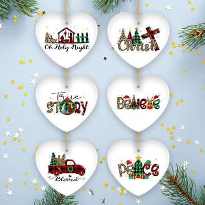 Jarrion 3'' Ceramic Holiday Shaped Ornament