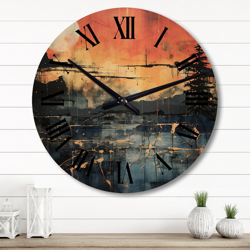 Solid Wood Wall Clock, Large