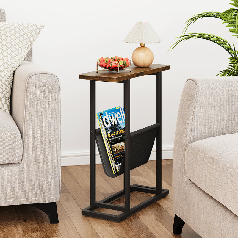 Milija 7.08'' Solid Wood Top Console Table