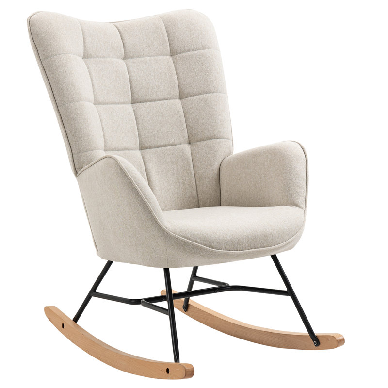 Everley Rocking Chair, Beige