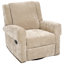 Fauteuil inclinable manuel pour fauteuil de jardin, chambre à coucher, cinéma maison et chambre de bébé, brun