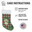 Chaussette de Noël crème Teckel Christmas PoinsettIas
