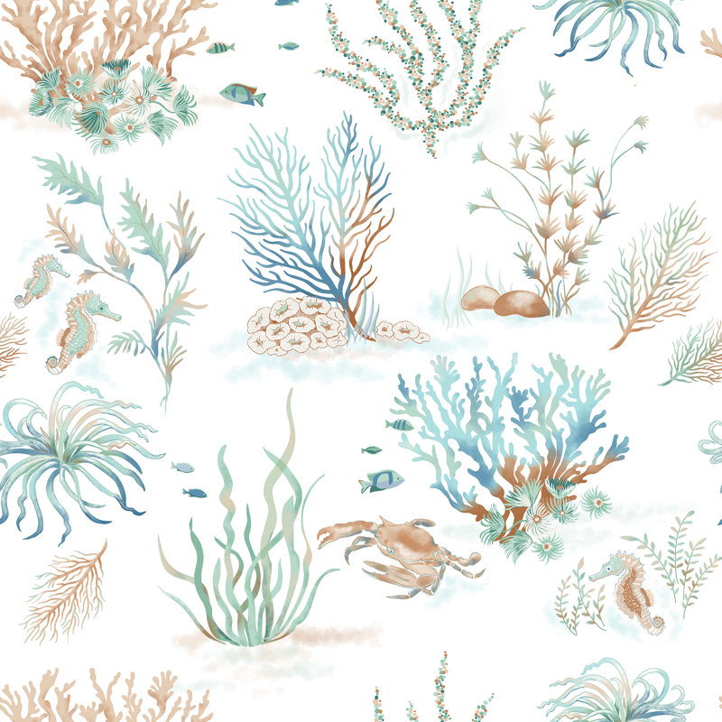 Ensemble de courtepointe en coton Watercolor, Courtepointe pour lit simple / simple TG et 1 taie