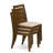 5-piece Kitchen Table set included a square Kitchen Table and 4 Light Tan Polyester Fabric stackable Chair, Antique Walnut Finish-1318520097