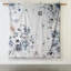 Édredon 8 pièces en coton bleu grand - style Shabby Chic avec accent floral, intérieur, comprend 1 édredon, 2 taies décoratives européennes, 3 coussins décoratifs, jupe de lit, composants de literie lavables à la machine-125396545-125396546