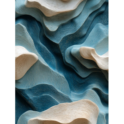 Geometric Wallpaper Blue Modern Removable Wall Decor