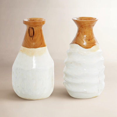 Caracas Handmade Solid Wood Table Vase