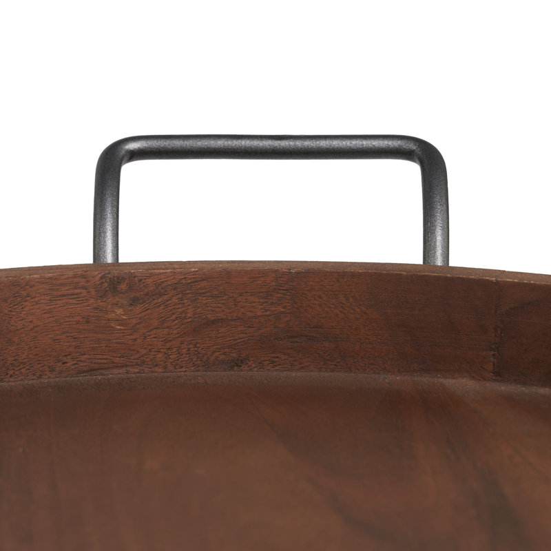Ensemble de plateaux gigognes en bois Ellarose, Brown
