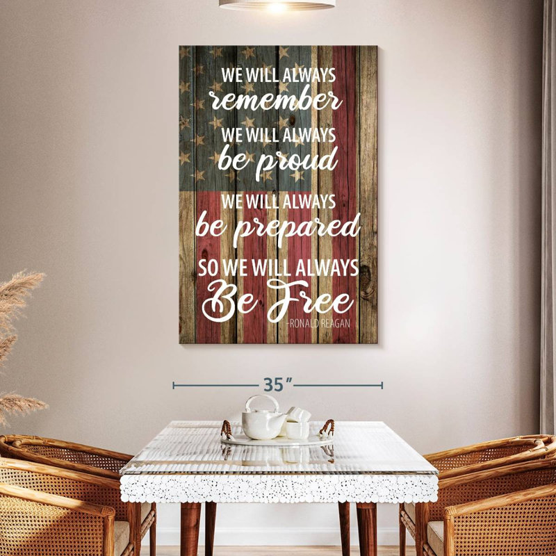 Lelend Be Free Patriotic, 51" H x 34" W