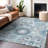 Premium Machine Washable Prisco Sky Rug-1991106253