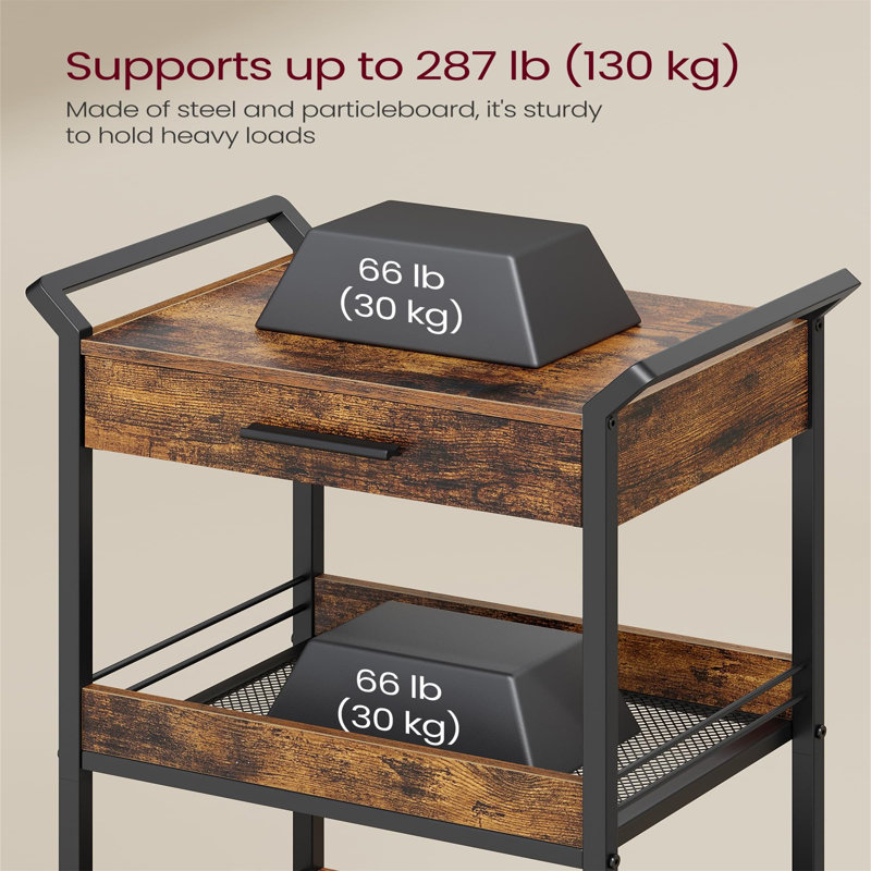 96.1cm H x 46.2cm W Storage Rack with Wheels