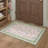 Amboy Verdant Vintage Blush Pink / Green / Beige Indoor Area Rug,Machine Washable,With Non-Slip Backing-736370497