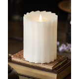 Sutton Real Wax Flickering Flameless Battery Powered LED Pillar Candle