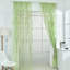 4 panneaux de rideaux transparents en forme de feuille de saule, rideaux décoratifs en gaze de style pastorale pour la chambre à coucher, 39,37 x 78,74 po, vert