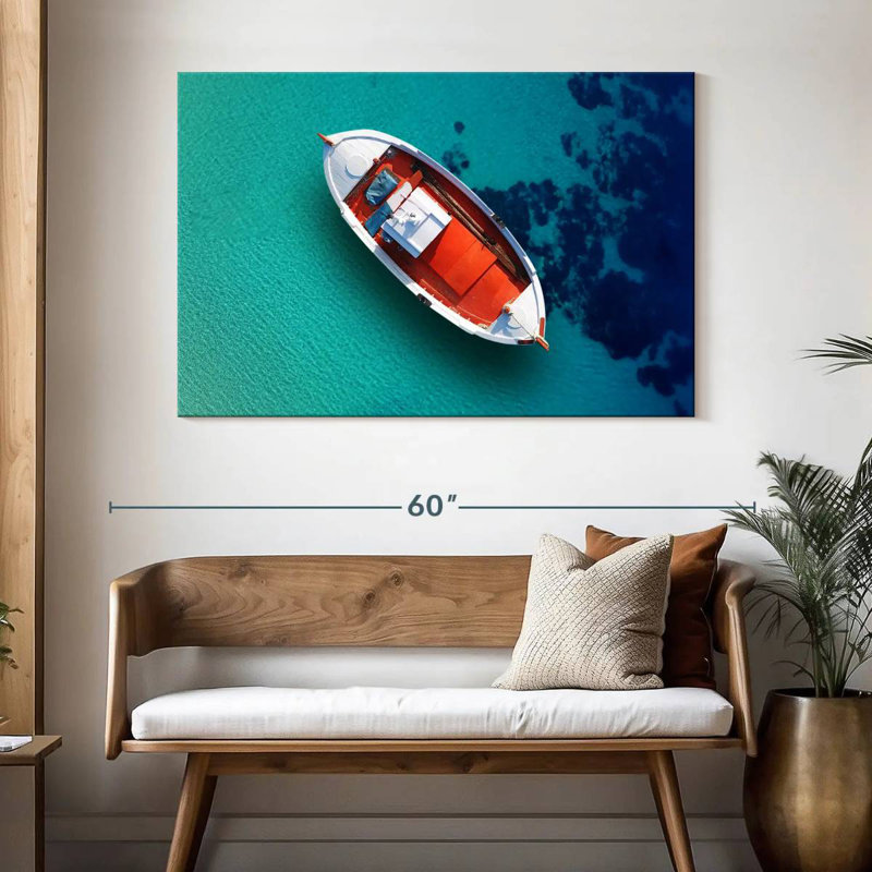 Mehar Mediterranean Boat, 32" H x 48" W