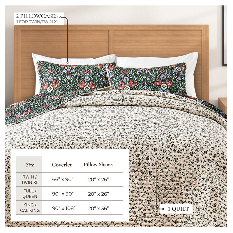 Ensemble de courtepointe réversible Holiday, Double / grand