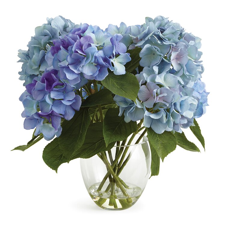 Napa Home & Garden Hydrangea Floral Arrangement in Vase | Perigold