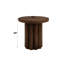 Table de bout tendance en bois brun en placage de bouleau élégant pour un espace de vie moderne