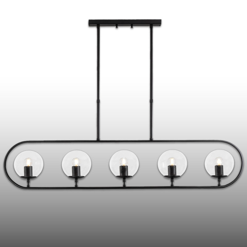 Luminaire suspendu pour îlot de cuisine 5 lumières