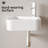 Wall Mounted Bathroom Sink, Rectangle Vessel Sink For Small Bathroom