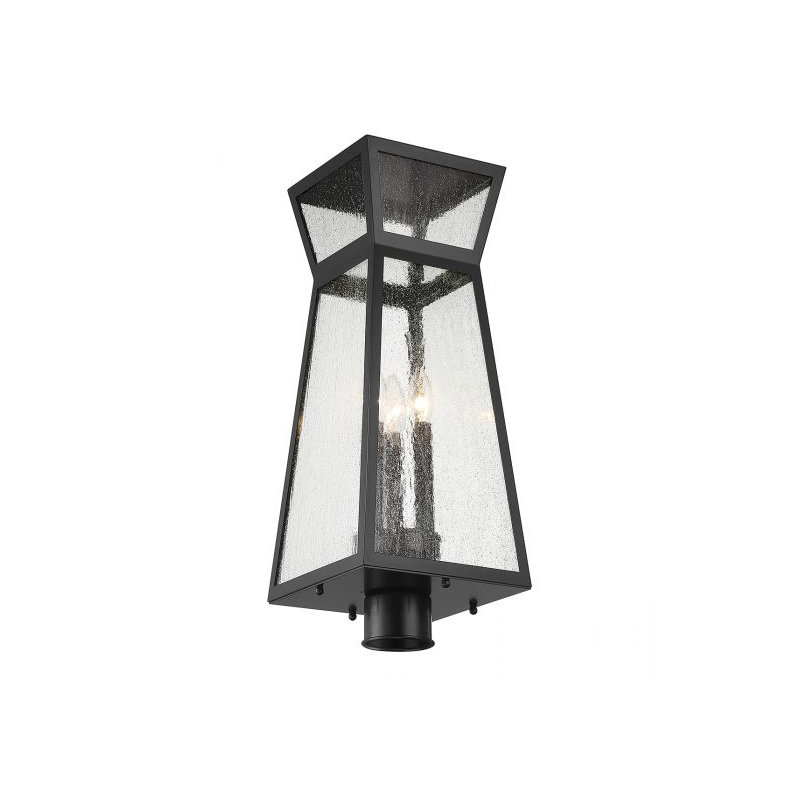 Keima Matte Black 3 -Light 23.25" H Hardwired Lantern Head