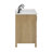 Lineberger 60'' Bathroom Vanity In Fluted Baltic Birch Finish With Carrara White Engineer Stone Countertop