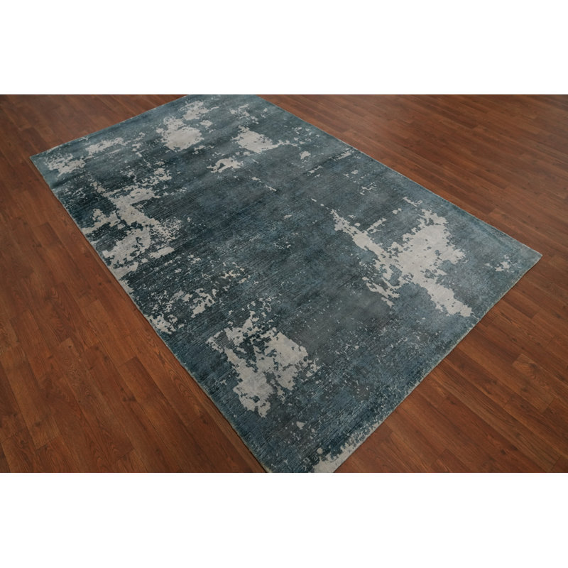 Tapis unique gris anthracite et gris 7 pi 10 po x 4 pi 11 po