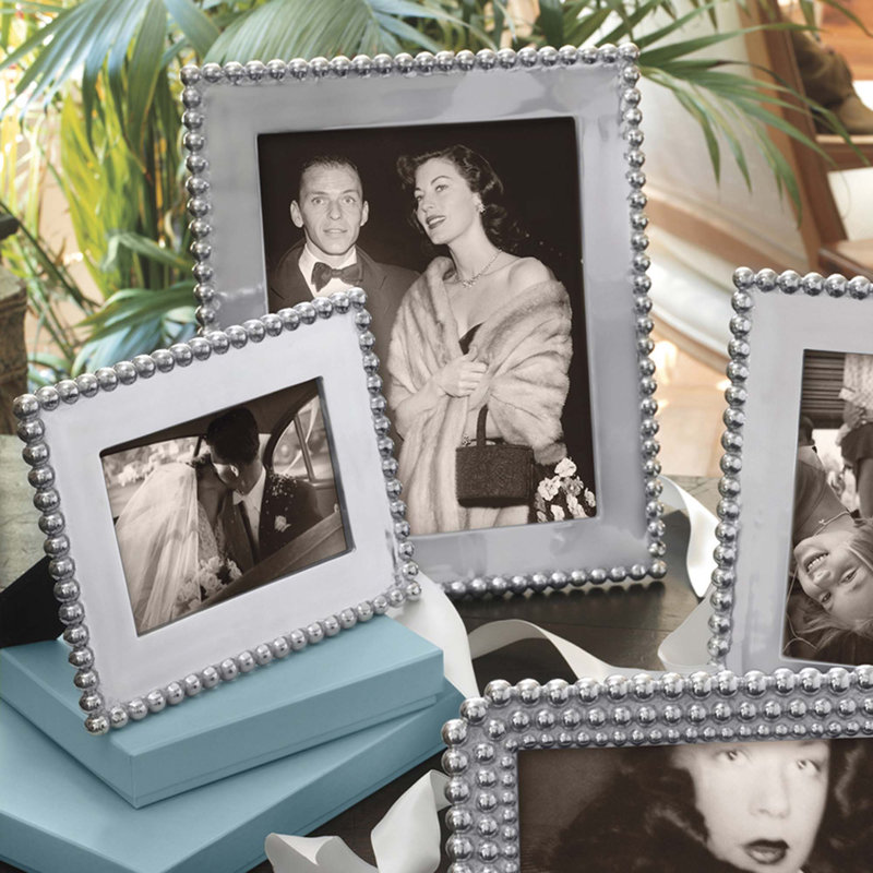 String Of Pearls Metal Picture Frame, 8" x 10"