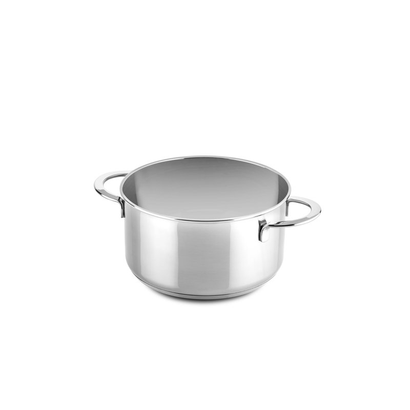 Gourmet Sauce Pan with Lid 7.87" - 12 Pieces - Stainless Steel