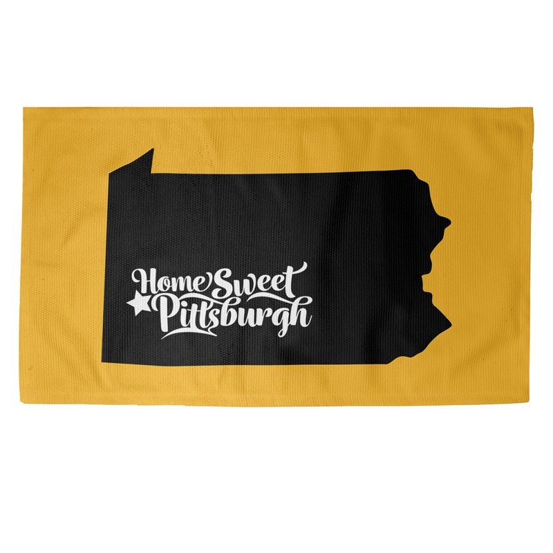 Tapis jaune pittsburgh sports area, Rectangle 2 pi x 3 pi