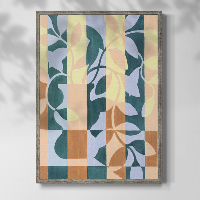 «Chequered Cutting II», reproduction encadrée - bois massif, H 11 po x l 9 po