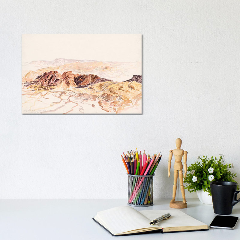 Makhtesh Ramon by Itzu Rimmer - Print on Canvas, Wrapped Canvas, 20.32 cm H x 30.48 cm W