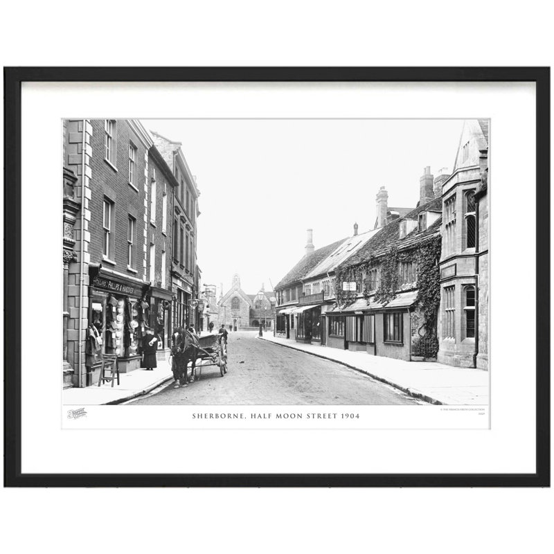 Sherborne, Half Moon Street 1904 by Francis Frith - Single Picture Frame Print, 45cm H x 60cm W x 2.3cm D