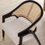 Chaise d'appoint noire à dossier solide (ensemble de 2)-557039971