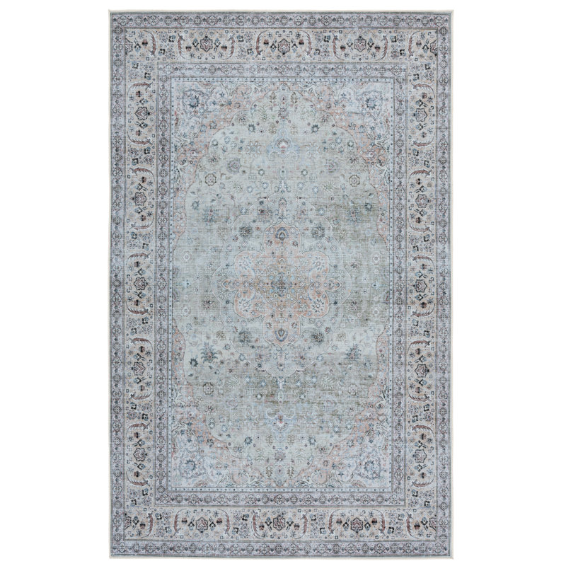 Tucson 222 Performance Machine Washable Oriental Rug, Round 6'