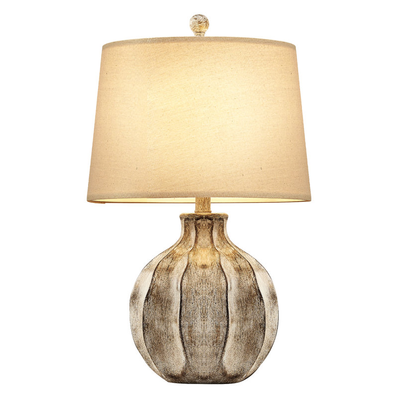 22.9"Farmhouse Rustic Resin Table Lamp