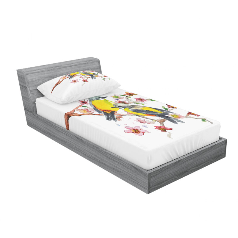 Microfiber Sheet Set, Twin Sheet Set with Fitted Sheet