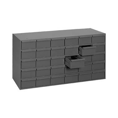 Durham Gray Steel Cabinet 64 Plastic Drawer 317-95