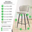 Ansel Breakfast Bar Stool - Luxury Fabric Upholstered Sleek Modern Design-610793065