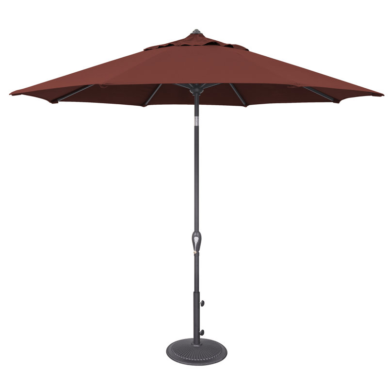 Parasol de marché inclinable 9 pi Colete, Rouge foncé