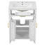 Ensemble de meuble-lavabo 24 po avec lavabo en céramique-104413962