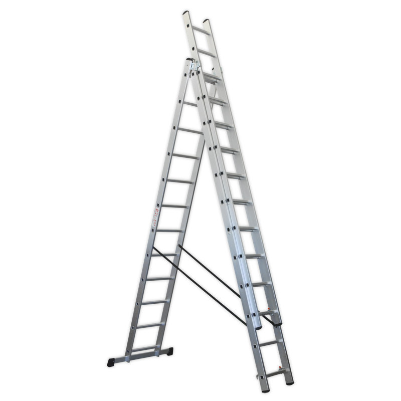 Wrenly 36- Step Aluminium Lightweight Folding Small Step Ladder