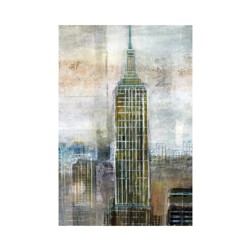 City Contrast 1 Piece Wall Art on Canvas, 20.32 cm H x 30.48 cm W, Wrapped Canvas