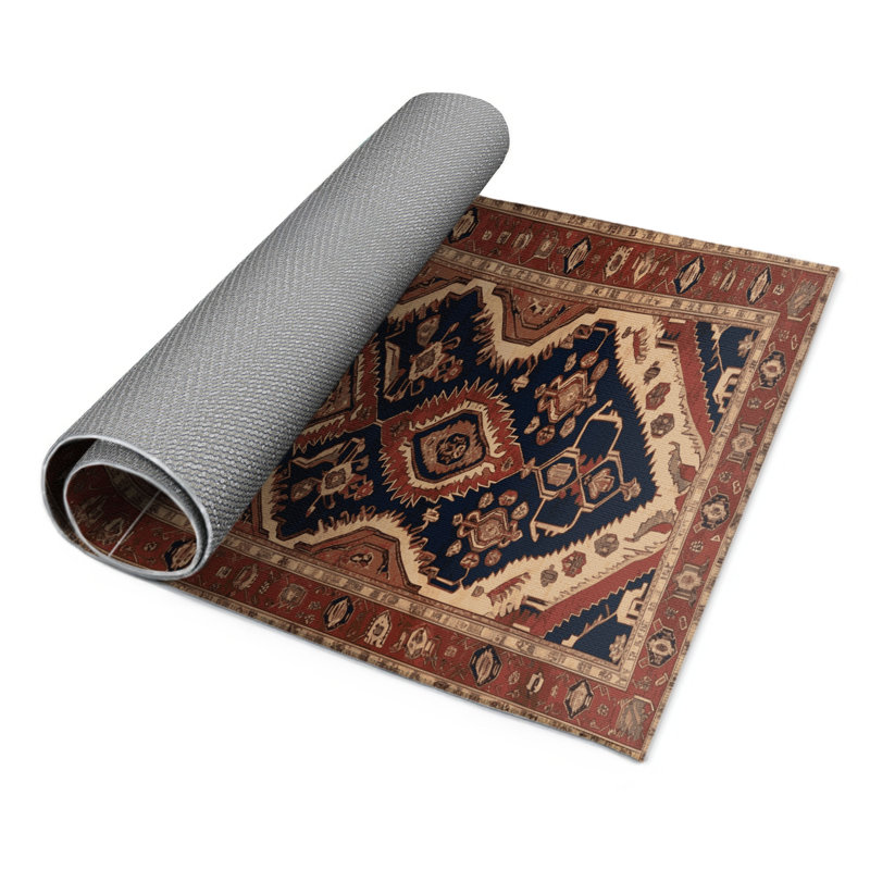 Tapis d'intérieur et d'extérieur brun Persian, Rectangulaire 3 pi x 5 pi