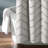 Chenille Chevron Cotton Geometric Shower Curtain-693306508