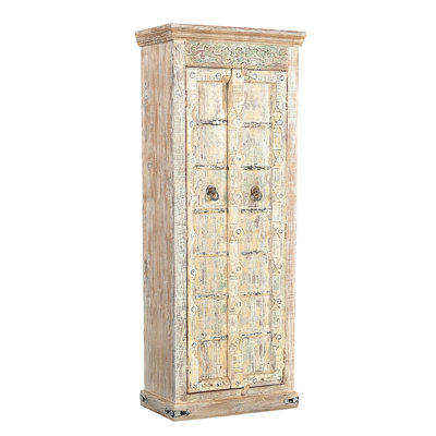 Farmhouse Style Antique Door Repurposed 82 in. Tall Solid Wood Armoire -  Far Pavilions, TG-70-038